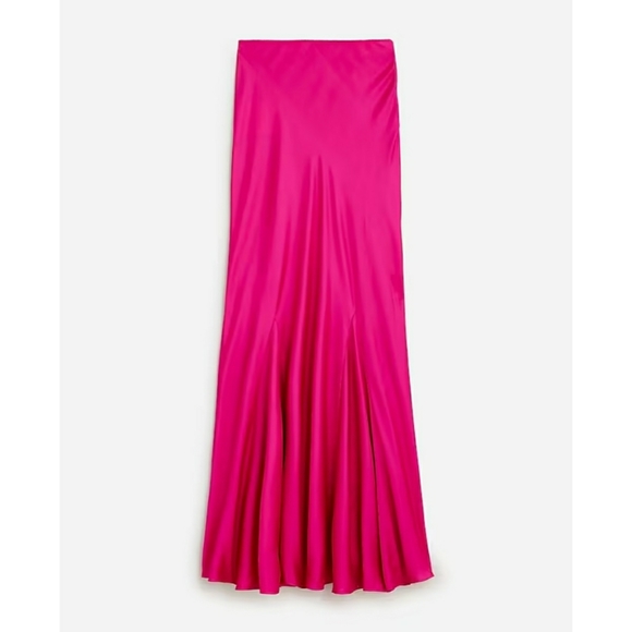 J.Crew Collection drapey slip skirt in featherweight satin - Picture 6 of 12